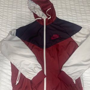 women’s nike windrunner jacket maroon xl
